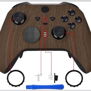Wood Grain Faceplate Kit Xbox Elite Series 2 Controller Shell Model 1797